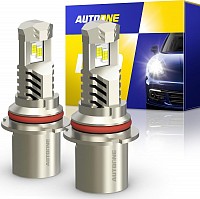AUTOONE 2023 Advanced 9007/HB5 LED Headlight Bulbs Super Bright 24000LM, 6000K White 9007 LED Bulb Hi/Lo Beam Headlights High Low Light Kit, Canbus Ready Direct Fit, Pack of 2